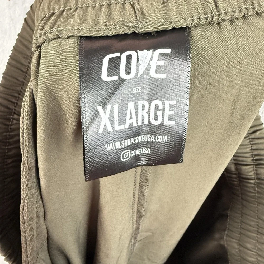 COVE Joggers Mens XL Olive Green Active Pants Stretch Casual Travel Athleisure